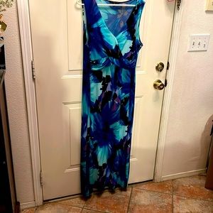 Colorful multicolored long dress.